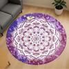 1pc Mandala Tie-dye Round Chair Mat Office Area Rug - Non-Slip, Floor Mat for Office, Bedroom, Ideal Home Decor Gift P0105095