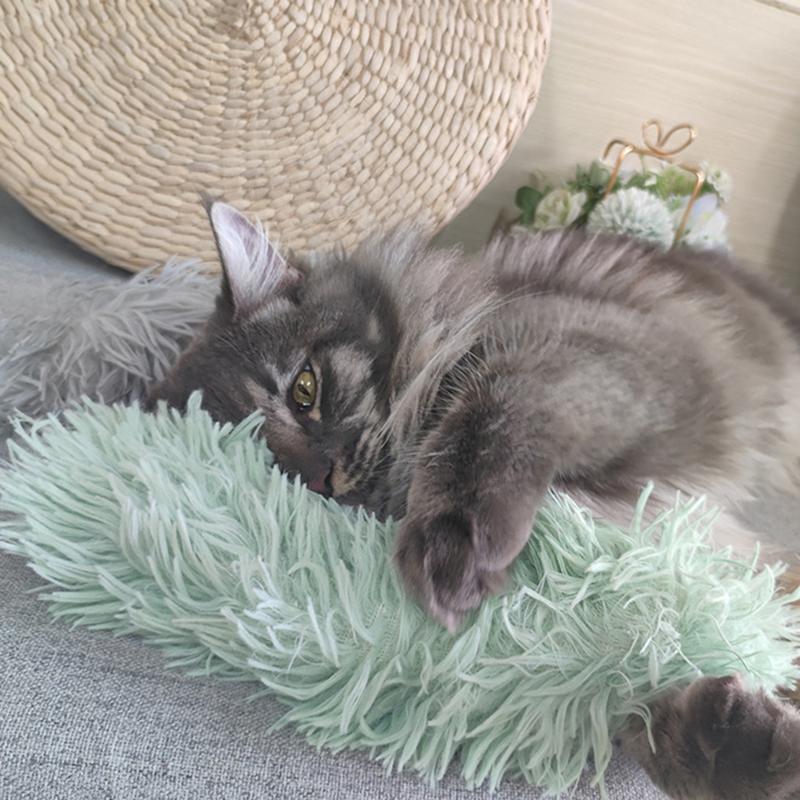Plyšový polštářek pro kočky s chrastícím papírem odolným proti kousání