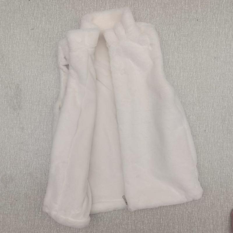 

Осень и зима новая меховая куртка плюшевый жилет женский плюшевый утолщенный теплый жилет жилет с капюшоном 2XL135-75kg