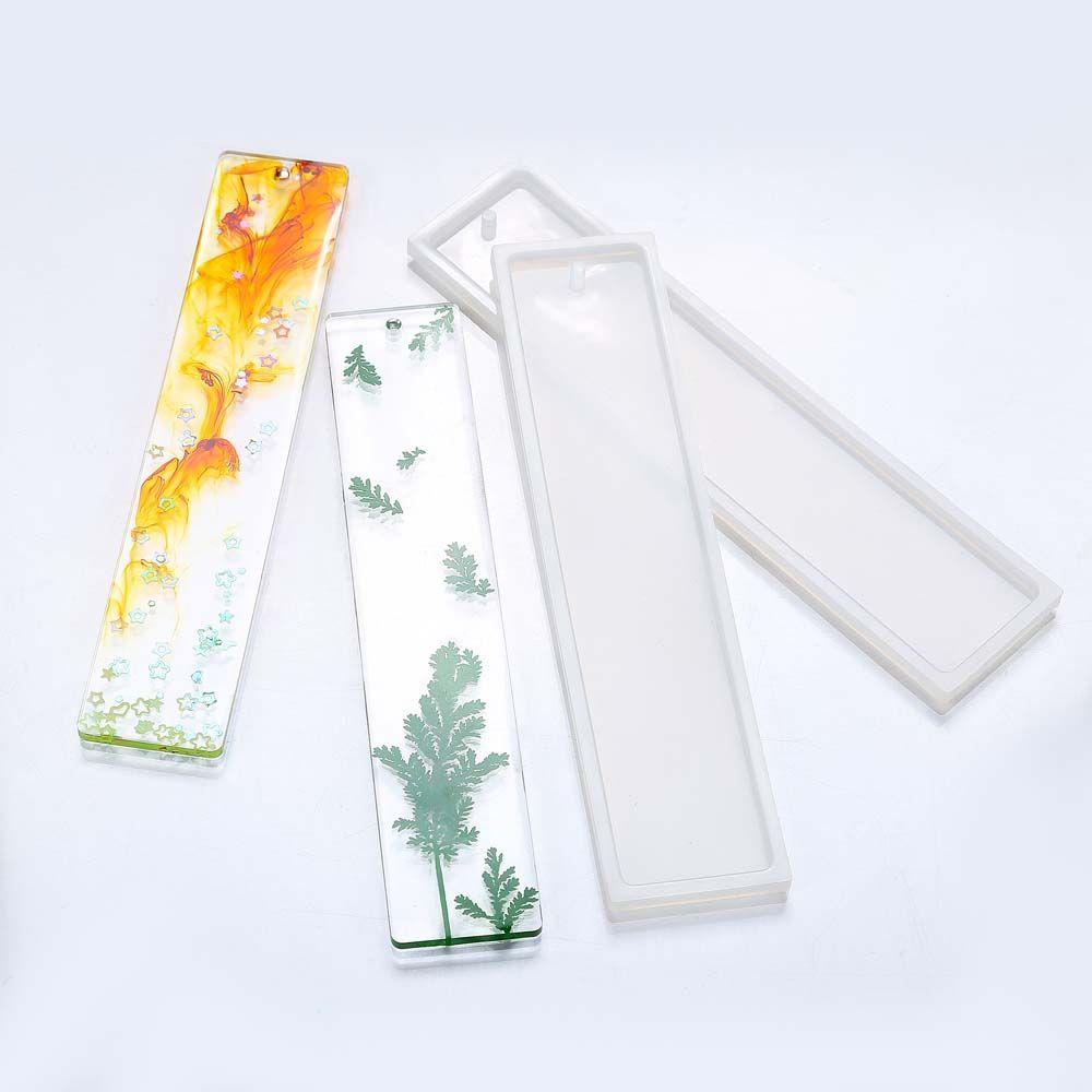Handmade Resin Transparent Rectangle Silicone Equipments Bookmark Mold Mould Making Jewelry Tools