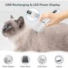 Hundeschermaschine für die Fellpflege, Hundenagelschneider, 4-in-1-Hundepflegeset mit LED-Anzeige und wiederaufladbarem USB-Kabel, kabellos für Hunde, Katzen, Haustiere