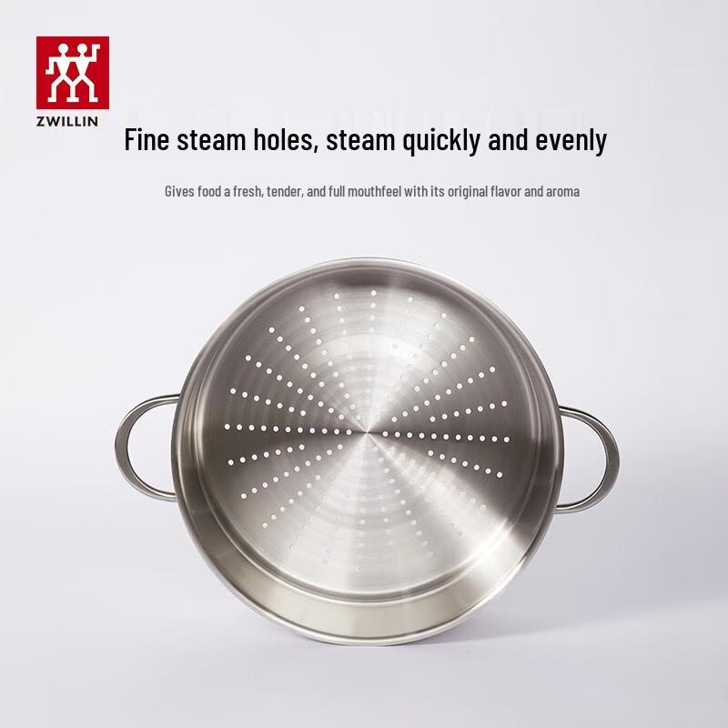 Zwilling Nova Plus 28cm Stainless Steel Steamer & Soup Pot Set