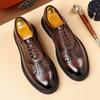 Fashion Leather Shoes For Man Genuine Leather Casual Shoes Fashion Business Oxford Shoes High Quality Designer Work Shoes
