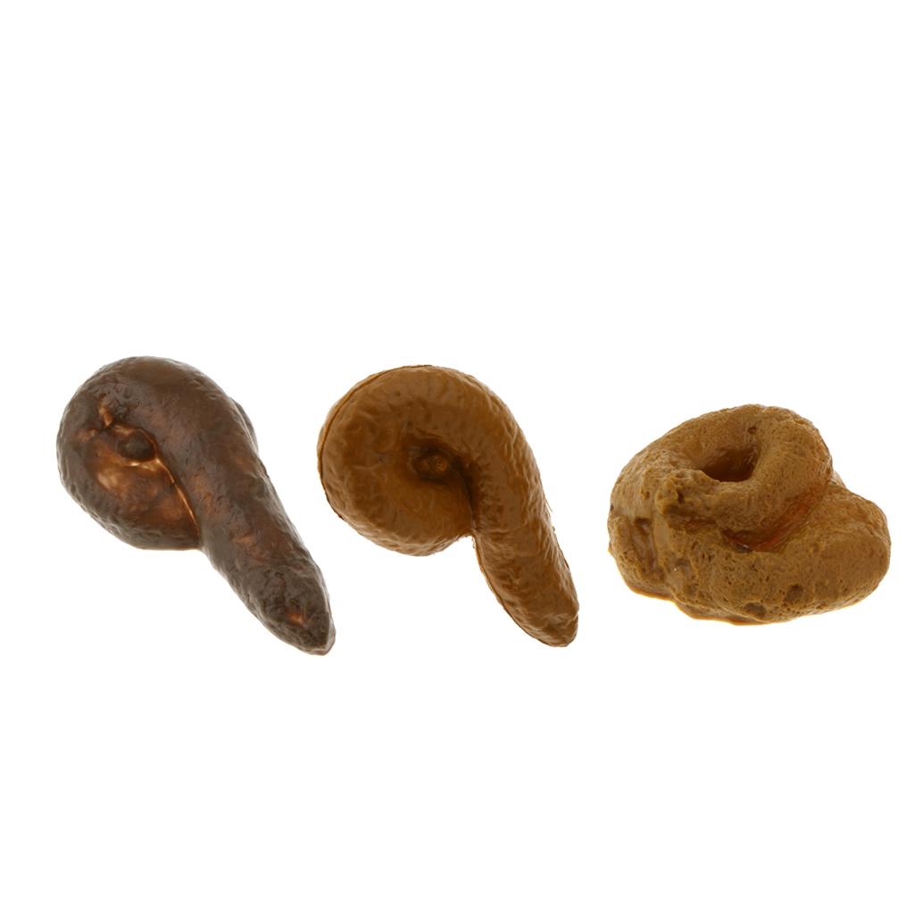 Realistic Plastic Fake Poop Stool Novelty Joke Gag Prank Toy Trick Props for Party Entertainment Use