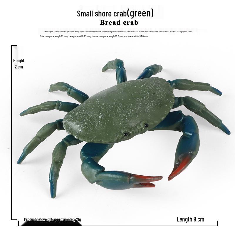 Children s Solid Ocean Crab Model Toy Ornament