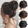 Women Fluffy Bun Invisible Seamless Natural Bun Braiding Hair Ring Ponytail Decoration Women Girls Hair Tie Hair Accessories