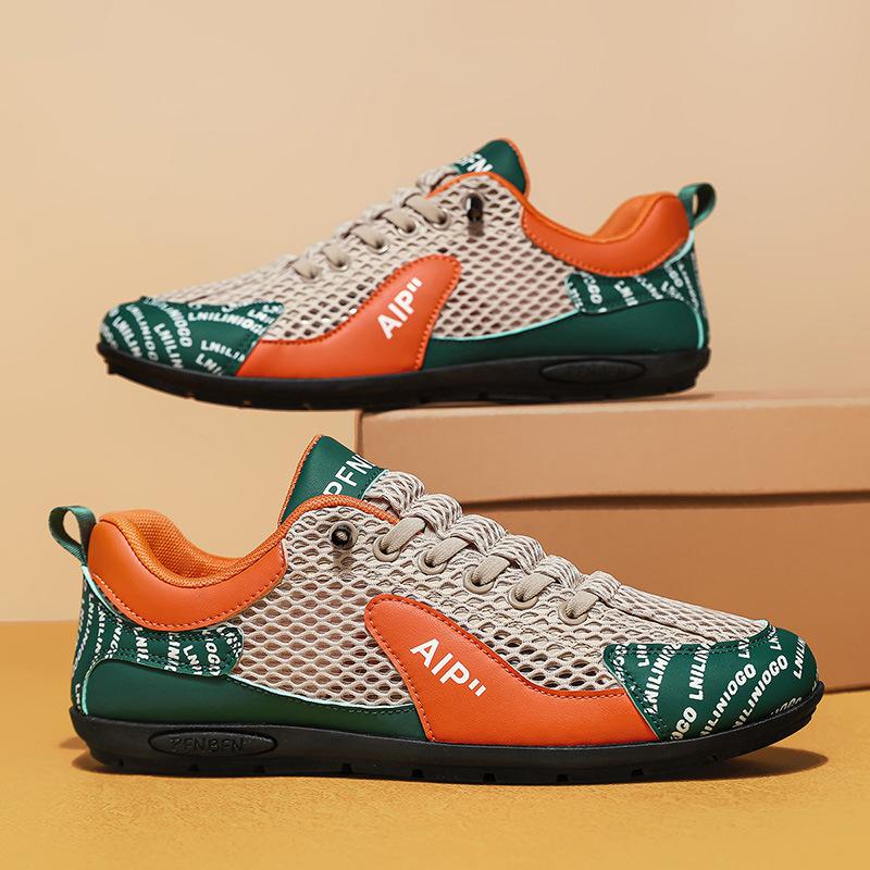 Lazy shoes summer leather waterproof driving shoes ins high-end casual shoes