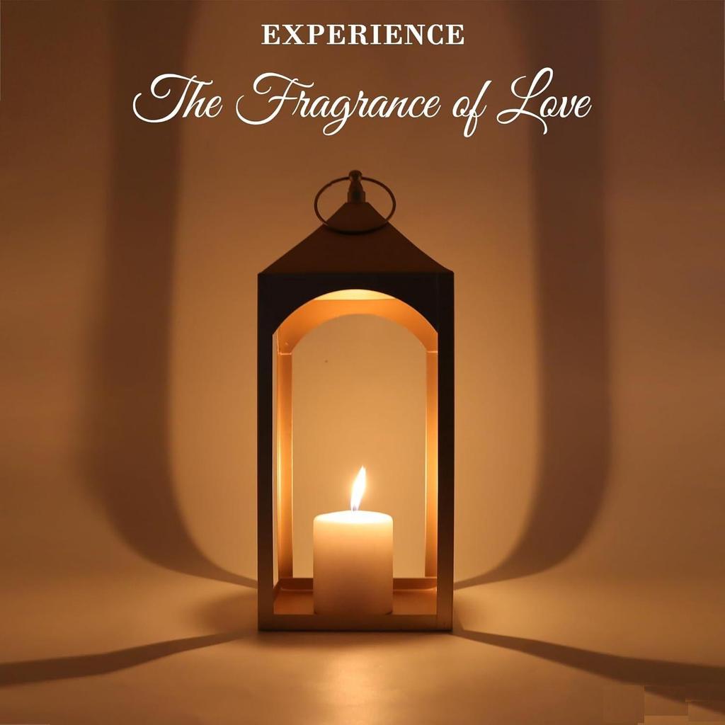 Felinar de Fier cu o Lumânare Pilon|Felinar Suspendat din Fier Auriu|Felinar pentru Decorarea Casei|Suporturi pentru Lumânări pentru Decorul Casei|Pachet de 1