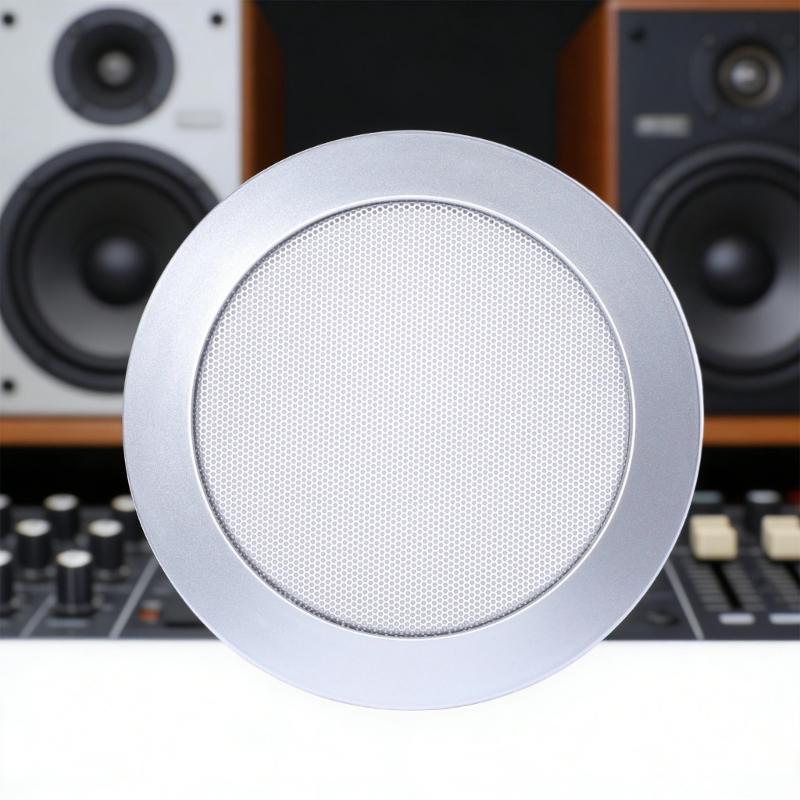 Loudspeaker Grille Speaker Decoration Cover Protective Case for 4inch Home Subwoofer Horn Speaker