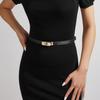 Hochwertiges PU-Material Unregelmäßige Form Legierungsschnalle Verstellbarer Taillengürtel für Damen