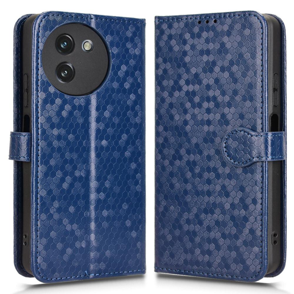 Dla Doogee Note 59 Pro/Note 59 Etui Portfelowe Wytłaczany Wzór Kropki PU Skórzany Pokrowiec na Telefon