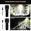 XIWANGFIRE AL B632D LED Flashlight – 2000LM Telescopic Zoom Torch w/ Window Breaker for Outdoor Survival Camping & Emergency