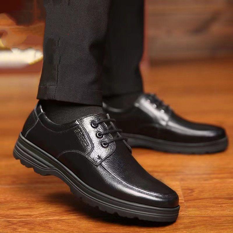 Men's men's leather shoes high-end deodorant non-slip versatile