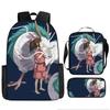 Elementary and Secondary School Students Spirited Away School Bag Hayao Miyazaki Children's Fashion Backpack Waterproof Large Capacity Backpack