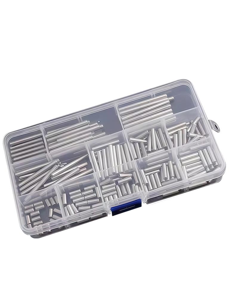 304 Stainless Steel Cylindrical Pin M1 M1.5 M2 M2.5 M3 M4 M5 M6 Shaft Solid Fixed Metal Rod Positioning Pin Fixed Lock Pin Kit