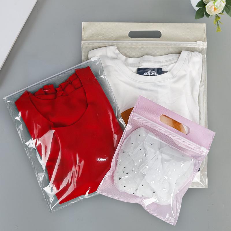 Thickened Transparent CPP Zipper Bag for Clothing, Shoes & Socks - Custom Logo Dustproof Storage Solution