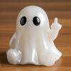 Zlobivý duch dekorace Halloweenská figurka ducha Pryskyřičné řemesla s dráždivými pózami Strašidelně roztomilé stolní ozdoby pro večírky