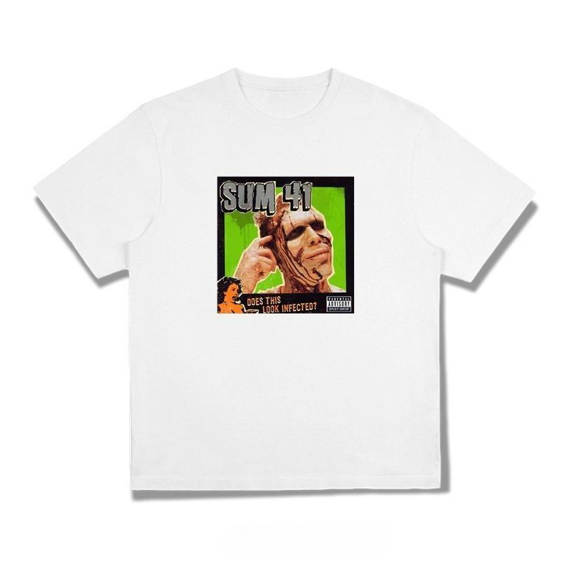 

Sum 41s Rock Album Cover Tshirt Featuring Short Sleeves and Pure Cotton with A Unique Style M