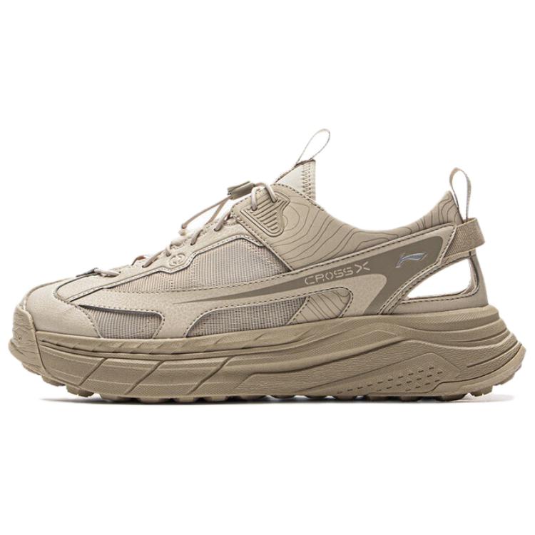 New LiNing Slip Resistant And Breathable River Trekking Shoes Unisex Beige AGUV017-3
