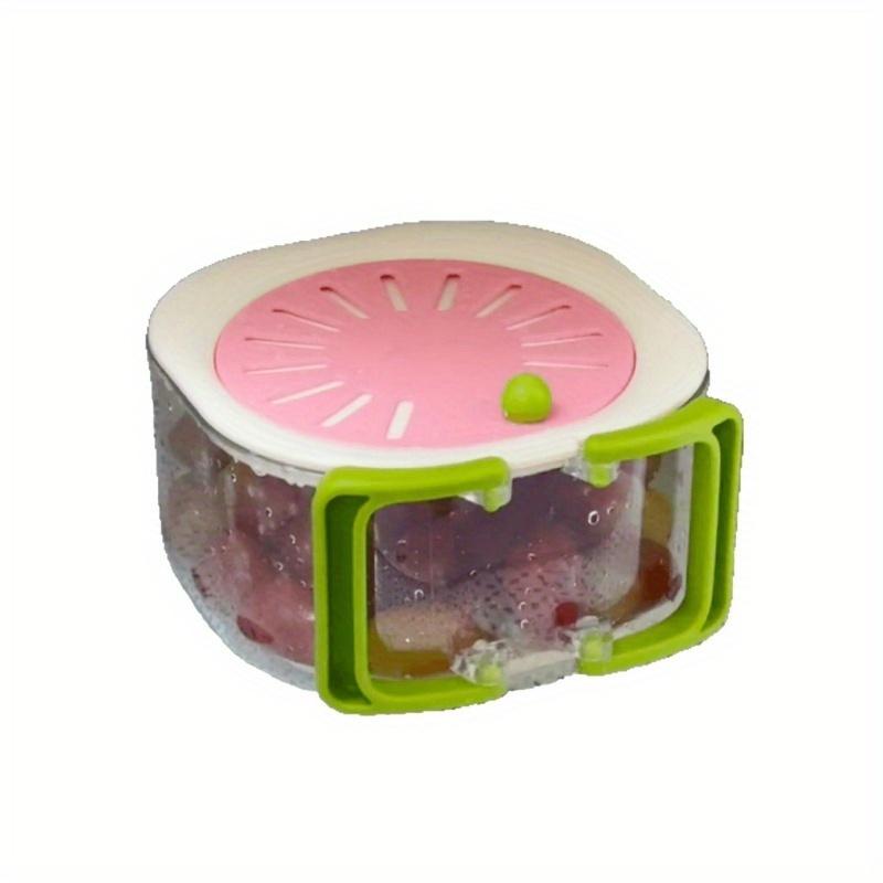 Food Safe Plastic Fruit Washing Basket with Integrated Drainer Collapsible Space Saving Design,  for Washing  Rinsing Fruits, Vegetables