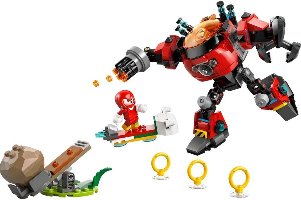 LEGO Sonic The Hedgehog Building Set – Knuckles Vs. Dr. Eggman's Egg Breaker Mechs (77005)