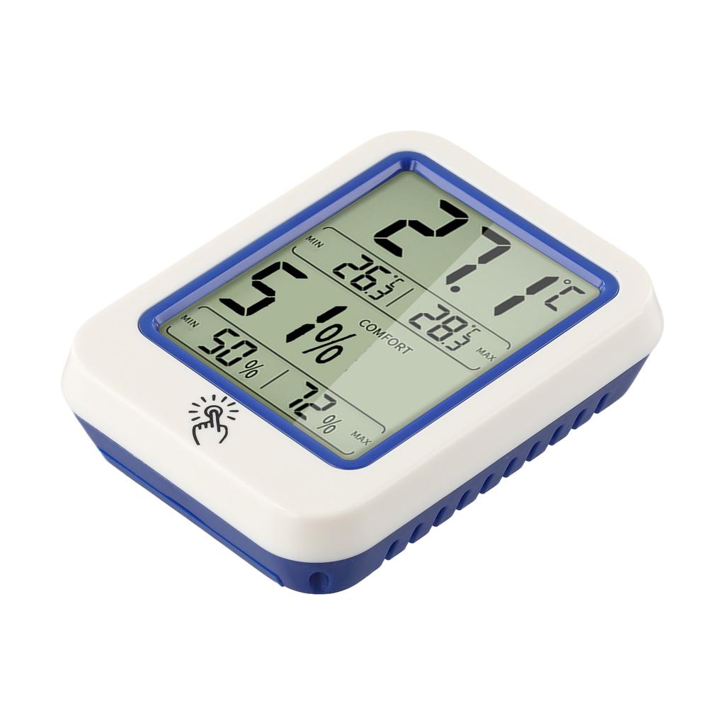 Max Min Indoor Thermometer Hygrometer with Large LCD Display - Records Temperature & Humidity for Bedroom, Office, Living Room