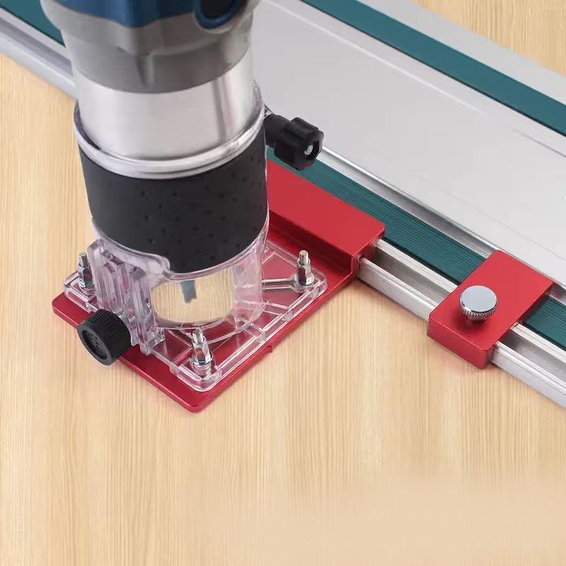 Router Compatible Milling Groove Auxiliary Bracket Set with Guide Rail Adapter for Precision Woodworking And Crafting