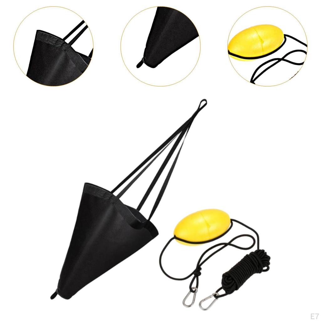 Sada driftovací kotvy pro kánoi pro rybaření s 30ft tažným lanem a PVC materiálem