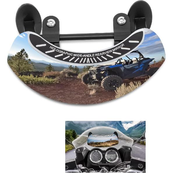 GUAIMI Motorcycle Mirrors 180 Degree Wide-angle Safety Rear View Mirror Blind Spot Side Mirror for Motorcycle, ATV/UTVs, Scooters, Cars, Aircrafts,