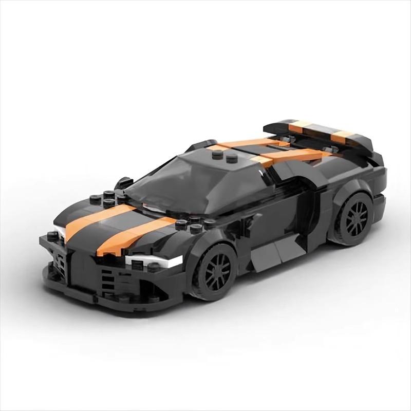 MOC 8-Grid City Racing Car Classic Hypercar Model Creative Building Blocks Collection Gift