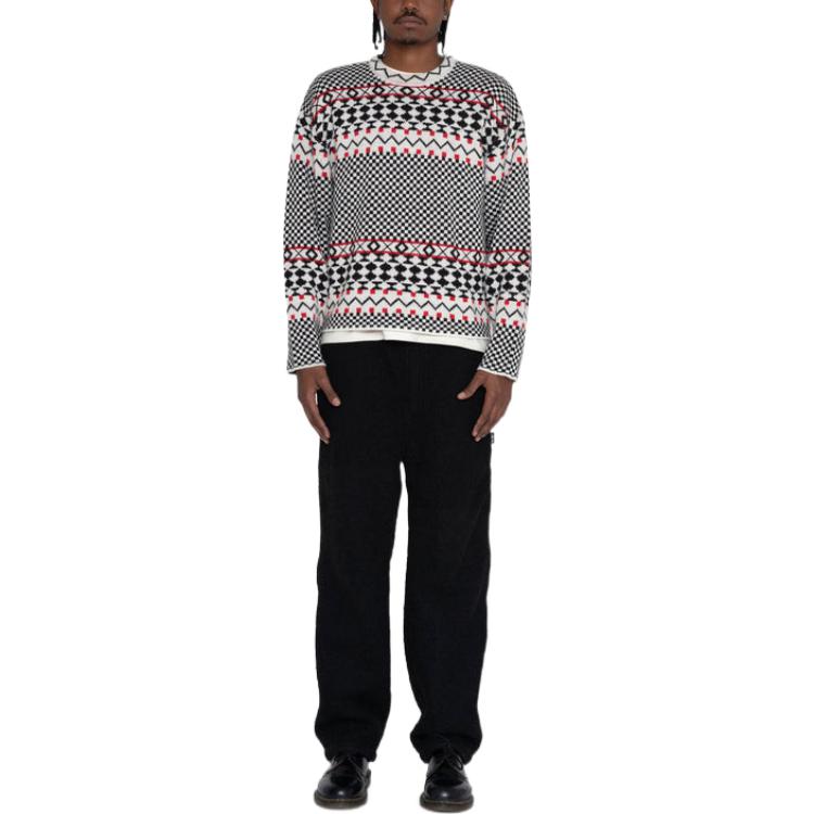 Stussy Jacquard Knit Crew 117153