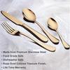Set of 24 Pieces Gold Cutlery Set with Beautiful Packing