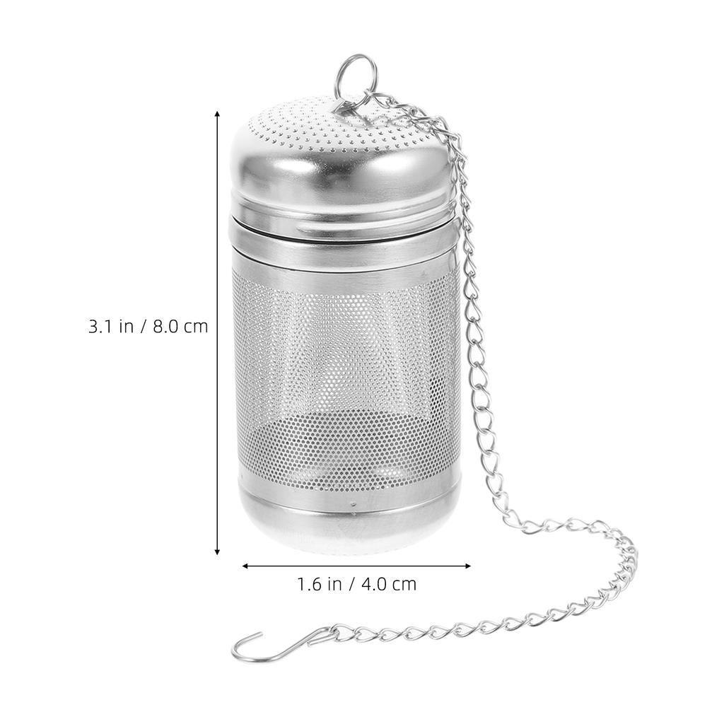 Ultra Fine Mesh Strainer Stainless Steel Stew Cage Diffusers Tea Infuser Silver