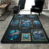 Marlin Fish Collection Pattern Rug Floor Mat for Living Room or Bedroom Soft and Comfortable Carpet a Gift for Birthday and Holiday.