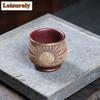111ml Yixing Purple Sand Teacup Aesthetic Tea Bowl Single Cups Tea-tasting Smelling Cup Chazhan Master Cups Tea Items Collection