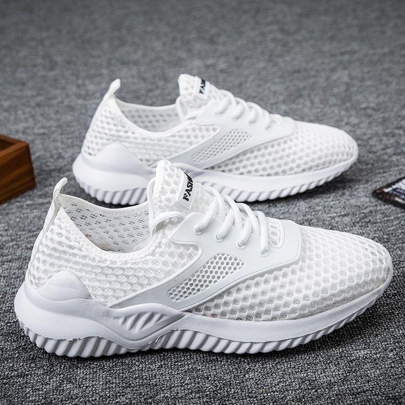 

Летняя новая дышащая сетчатая повседневная обувь для ходьбы, нескользящая дышащая сетчатая обувь, мужские сетчатые туфли старого Пекина, мужская обувь 44