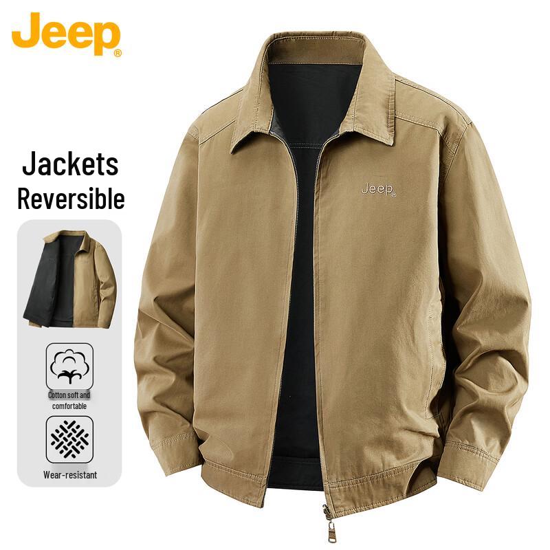 JEEP Men's Reversible Stand-Collar Workwear Jacket