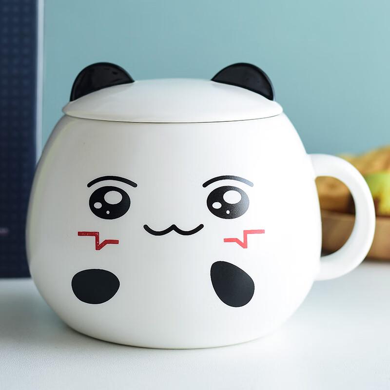 Pink Meatball Cartoon Panda Ceramic Mug Blind Box