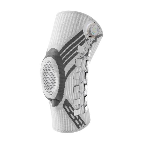 

Knob Knee Brace with Patella Pad Side Stabilizer Women Men Workout Arthritis Meniscus Tear Joint Pain Relief Knee Compression Sleeve M Right Foot білий