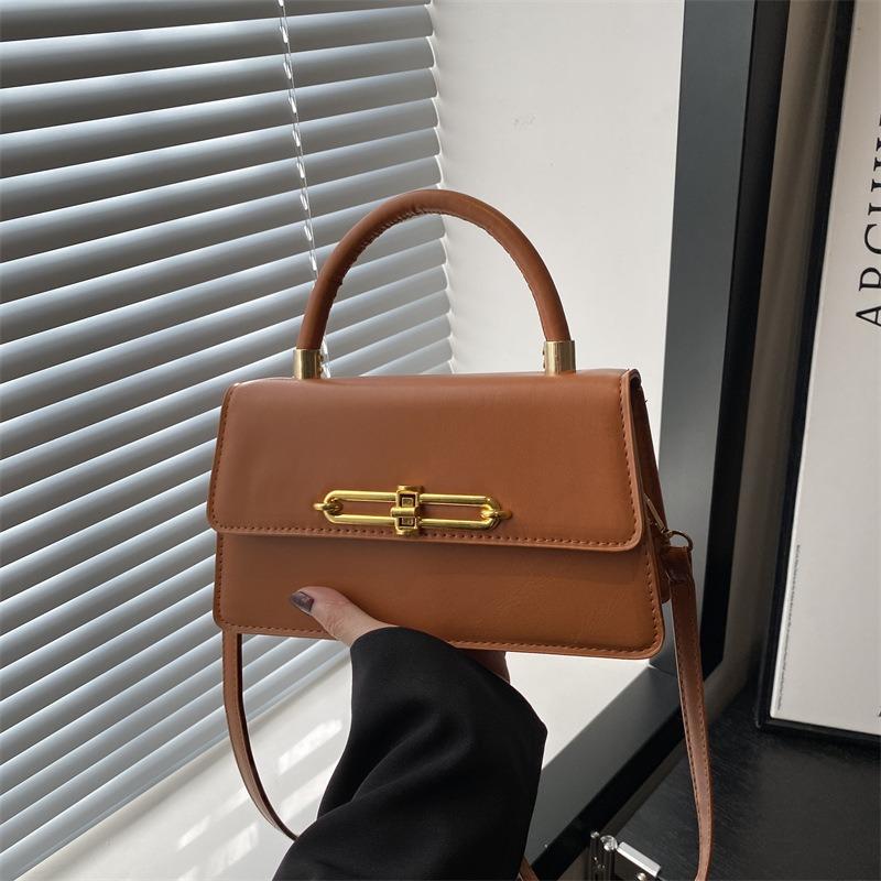 Fresh and Sweet Girl's Women's Bag Personalized Winter Fashion Shoulder Messenger Bag Simple New Small Square Bag