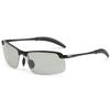 Men's Polarized Half-Frame Sunglasses - UV Protection & Anti-Glare for Fishing and Driving