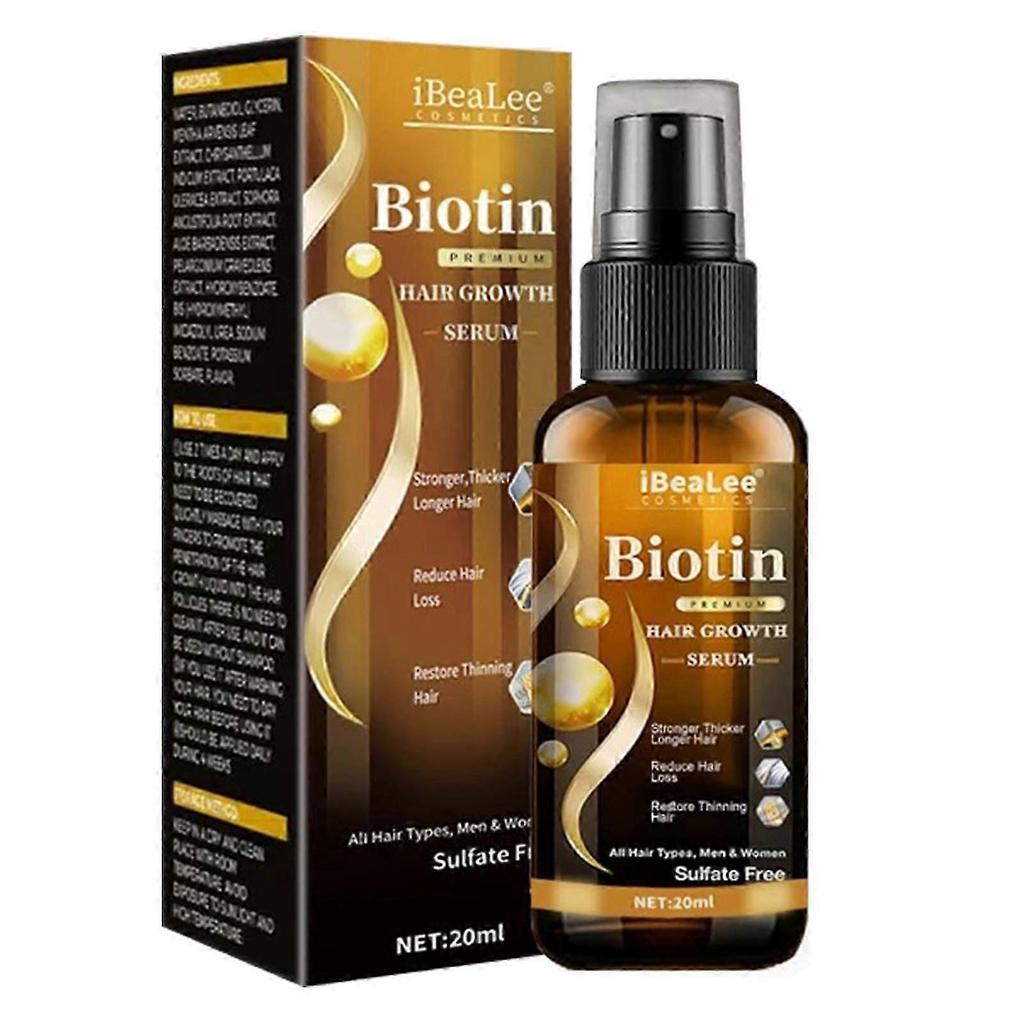 1-3x Biotin Hair Growth Spray Anti Hair Loss Fast Regrowth Scalp Treatment Serum 20ml for Men & Women