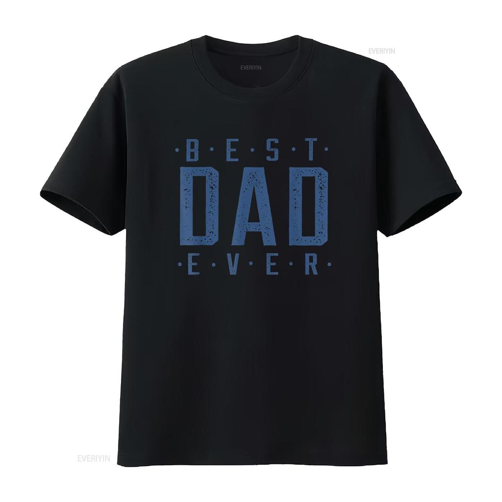 Mens Best Dad Ever Father s Day T Shirt vintage Washed Top For Everyday Wear Stylish Breathable Unisex streetwear Versatile
