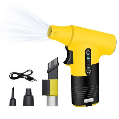 Spolverino elettrico ad aria compressa 130000 giri/min Mini ventilatore turbo che soffia e aspira a doppio scopo Rimozione della polvere Jet Dry