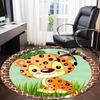 1pc CheetahChair Carpet for Office, Indoor Non-Slip Washable Polyester Fiber Carpet, Mat For Office, Machine Washable