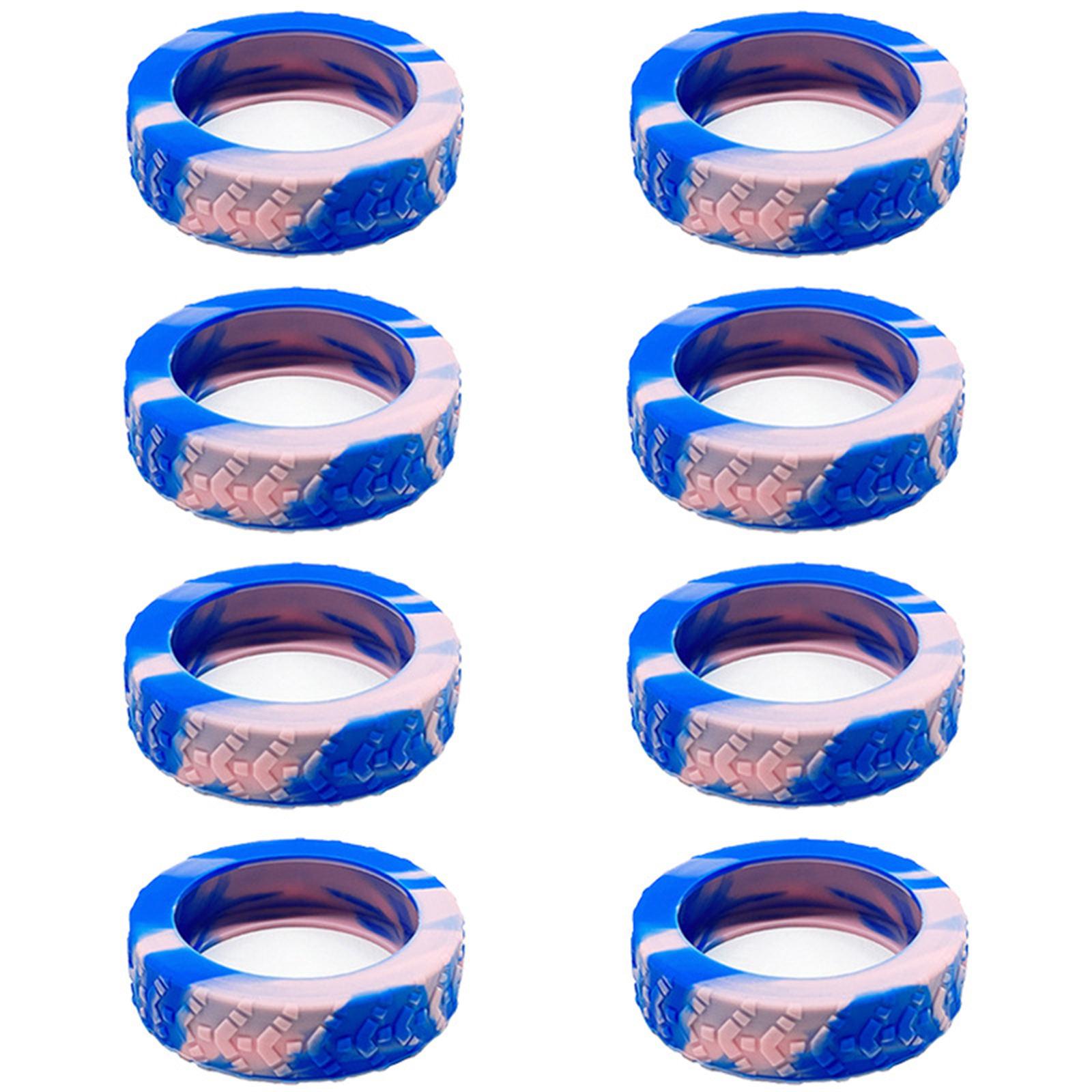 

8 шт. Силиконовые защитные чехлы для колес багажа Защищают колеса ваших чемоданов Легко устанавливаются 3