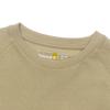 Timberland Maglione Girocollo Manica Corta T-Shirt da Uomo Colore Unico Tasca Giuntata Khaki A6Q9W-DH4