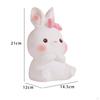 Adorable Bunny Silicone Night Light - Rechargeable Lamp for Nursery Soft Glow Kids