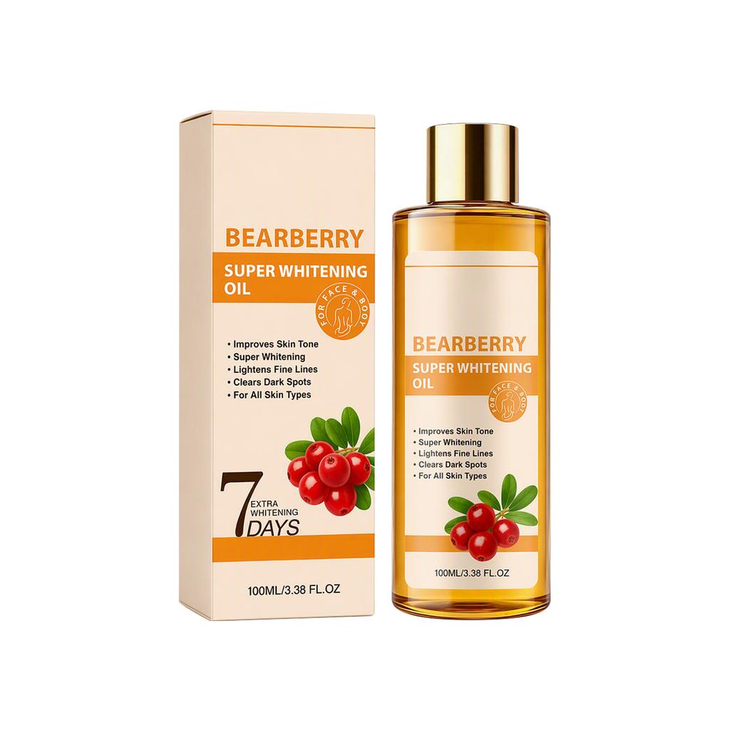 Bearberry Body Oil, Gentle Moisturizing Daily Hydration for Smooth Skin, Dry Skin Care Nourishing Oil