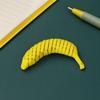 3D Printed Articulated Banana Fidget Toy, Bendable Stress Relief Toy with with Soft Clicking Sound, Built-In Hanging Hole for Keychain Backpack